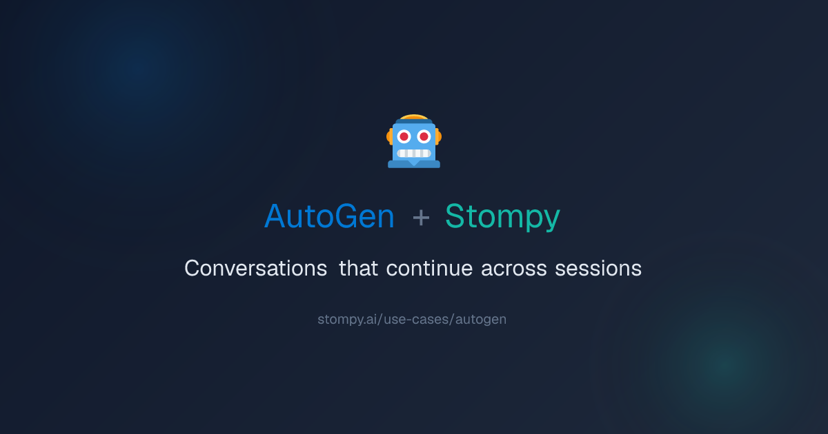 AutoGen + Stompy: Multi-Agent Memory That Persists | Stompy